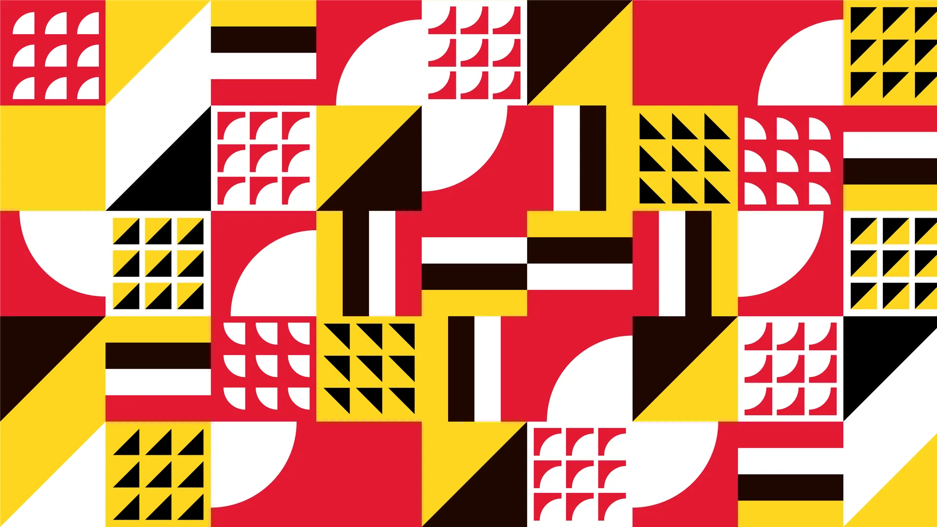 University of Maryland 2021 checkered Inauguration pattern using Maryland colors