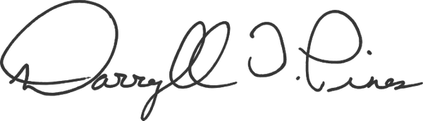 Signature of President Darryll Pines